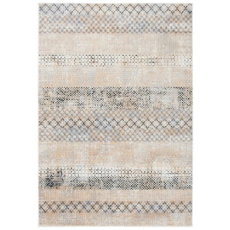 Safavieh 4 x 6 ft. Amelia 700 Contemporary Rectangle Power Loomed Rug Gray & Gold ALA761H-4